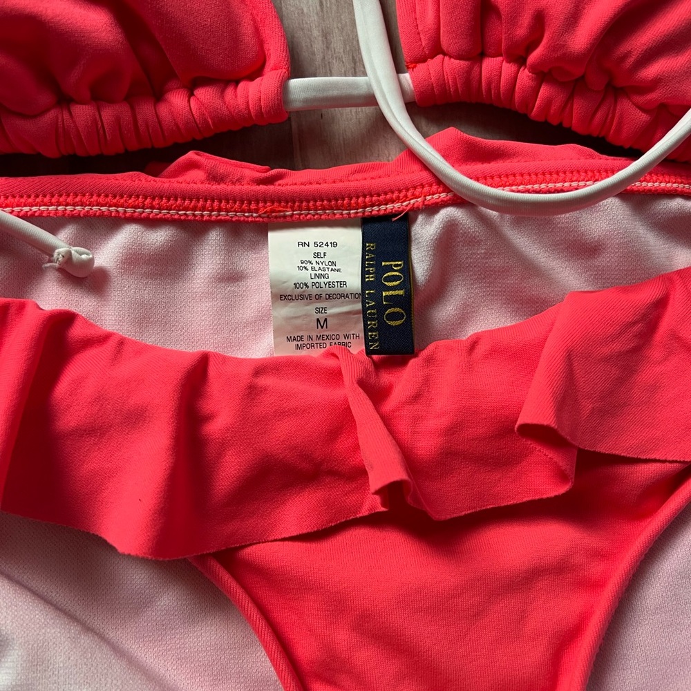 Ralph Lauren Coral Bikini Set - Picture 2 of 2